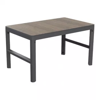 Table de jardin KETER Deco Lyon, noyer/gris
