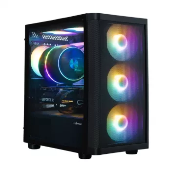 Zalman M4 SE boîtier PC mini tour mATX noir avec 6 ventilateurs FRGB 120 mm