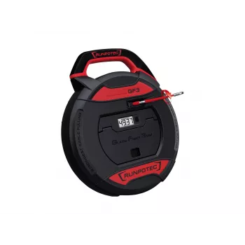 Runpotec tire-câble GF3 bande L.30 m coude R. avec compteur métrique