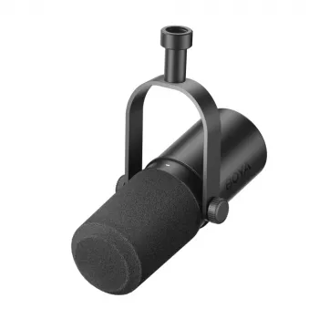Microphone de studio BOYA CastMic P60B avec bras, filaire USB XLR - noir