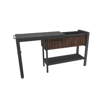 Table de fête extensible KETER Extendable Party Station ton noyer