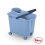 Seau MERY 14 L avec roues à enfoncer bleu