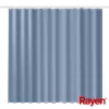 RAYEN Rideau de douche 180x200cm bleu, polyester