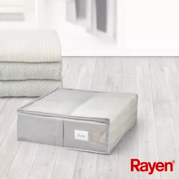 Coffre à couvertures RAYEN Premium gris 65x55x20 cm