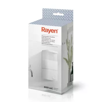 Distributeur de savon liquide RAYEN / blanc / 400 ml