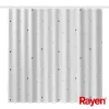 RAYEN Rideau de douche 180x200cm blanc, polyester