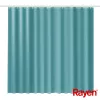 RAYEN Rideau de douche 180x200cm bleu clair, polyester