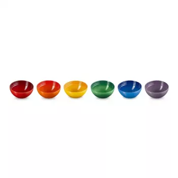 Ensemble de 6 bols en grès Le Creuset 330 ml de couleurs assorties