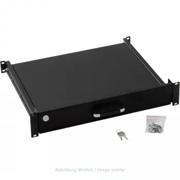 Tiroir à clavier et souris rackable verrouillable Triton RAB-UP-X29-A1 19 inch, 1U, noir