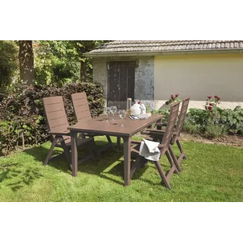 Keter Futura table de jardin marron 29197868599