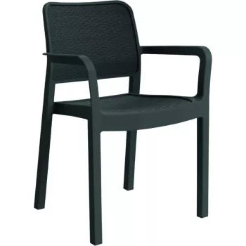 KETER chaise de jardin Samanna grise