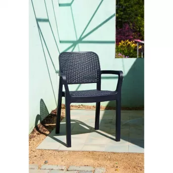 KETER chaise de jardin Samanna grise