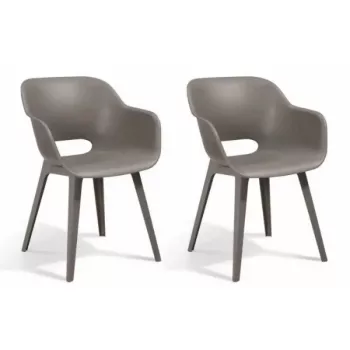 KETER chaises de jardin lot de 2 Akola Beeches