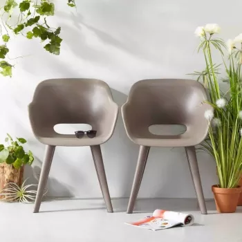 KETER chaises de jardin lot de 2 Akola Beeches