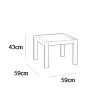 Keter Orlando petite table d'appoint grise 29209132939