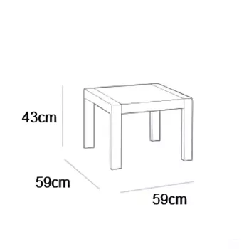 Keter Orlando petite table d'appoint grise 29209132939