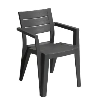 KETER chaise de jardin Julie grise