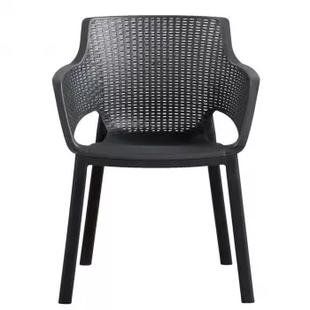KETER chaise de jardin Eva grise