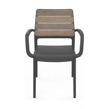KETER fauteuil de jardin Deco Porto noyer/gris
