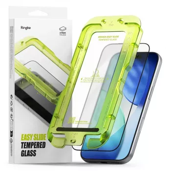 Verre trempé RINGKE EASY SLIDE, lot de 2, pour iPhone 17 Pro Max / 18 Pro Max, noir