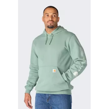 Sweat à logo Carhartt Iconic K288 vert ardoise