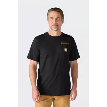 T-shirt Carhartt Irvine Hard Work noir