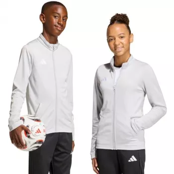 Sweat enfant adidas Entrada 26 Track gris clair JZ6610 128 cm