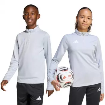 Sweat enfant adidas Entrada 26 Training Top gris clair JZ6637 140 cm