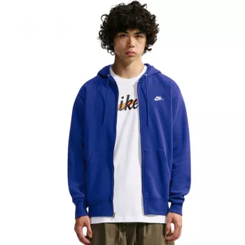 Sweat à capuche homme Nike Club BB FZ bleu FN3861 455 S