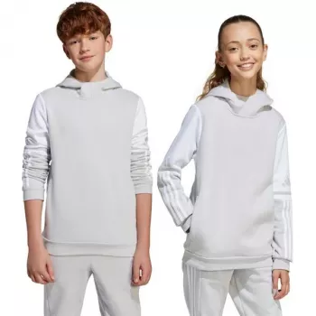 Sweat à capuche adidas Squadra 25 enfant gris JD4808 152 cm