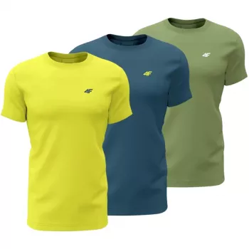 T-shirt 4F M4217 homme lot de 3 jaune, bleu, vert 4FWSS26TTSHM4217 90S 2XL