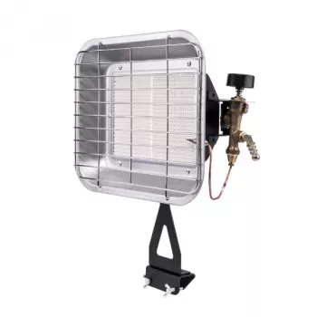 Radiateur radiant à gaz RADIANT PG-009G pour bouteille de GPL 11 kg, 4,2 kW, allumage piézo, brûleur céramique, 3 niveaux de puissance