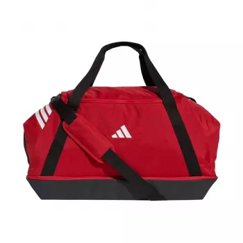 Grand sac adidas Tiro Duffle avec compartiment de fond rouge JY7950