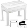 Banc de piano pour clavier V-TONE PB4 WH blanc laqué