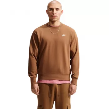 Sweat Nike Club FT homme brun clair FN3888 270 XL