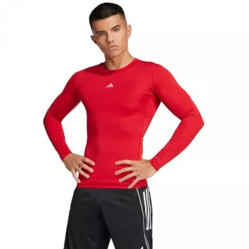 T-shirt homme adidas Techfit Long Sleeve Tee rouge JP2926 2XL