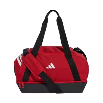 Sac adidas Tiro Duffle Small avec compartiment de fond rouge JY7964