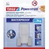 Support de rasoir tesa Powerstrips WAVE WATERPROOF, acier inoxydable, pour zones humides (douche/salle de bain), 1 pièce
