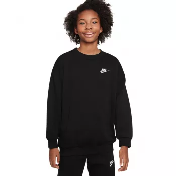 Sweat enfant Nike Sportswear Club Fleece noir S