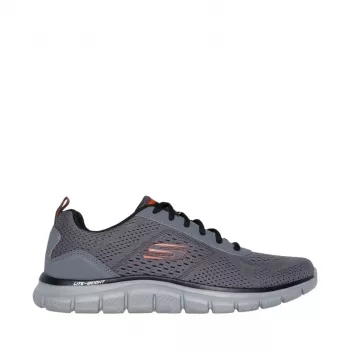 Baskets d'entraînement Skechers Track Leshur homme, anthracite/orange, EU 44