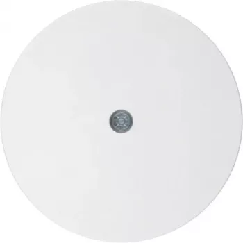 Plaque centrale Hager pour prises de raccordement câble et vidéo, blanc polaire WLF4400WG