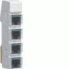 Module bus Hager LMN, 4 prises RJ12, passif, sans alimentation ZZ12LMN04P