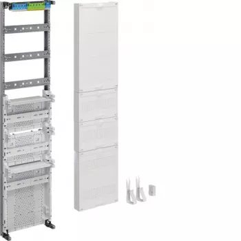 Champ de distribution Hager ZU37VT3APZ2 universZ, 3 champs, 7 rangées, emplacement de compteur APZ2, 252 TE, jeu de barres 5 pôles