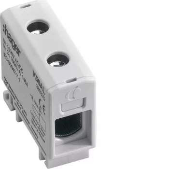 Borne de connexion aluminium-cuivre Hager K50AL 2,5-50 mm² grise