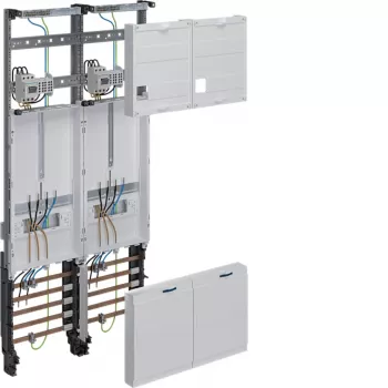 Champ complet Hager ZK33Q3NT universZ 1050x500 mm 3 points 2 emplacements de compteur 10 mm² avec fonction de sectionnement