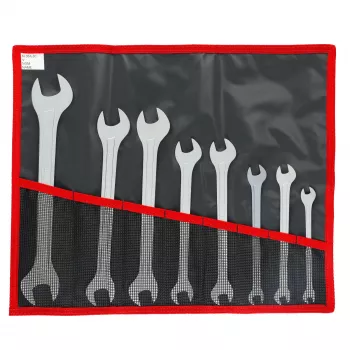 Jeu de clés à fourche double extra-plates Facom 31.JE8T, métrique, 8 pièces, 6-24 mm