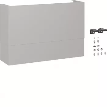 Panneau télescopique de gestion des câbles Hager universZ FZ0800TB, hauteur 350-680 mm, profondeur 205 mm, blanc