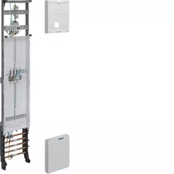 Hager ZH53Q1NT Tableau compteur complet universZ, 1350x250mm, triphasé, 1 emplacement compteur, 10 mm², avec fonction de sectionnement