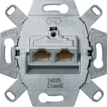 Hager WDF410866 Prise UAE 8/8 broches blindée Cat.6A RJ45 prise de données