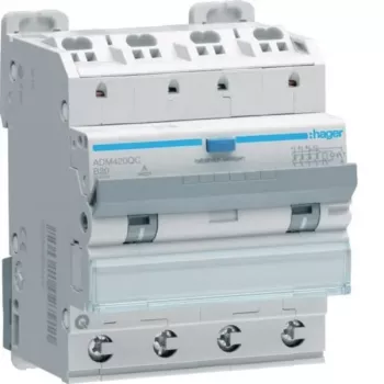 Hager ADM420QC disjoncteur différentiel 4P 6kA B20A 30mA type A QuickConnect